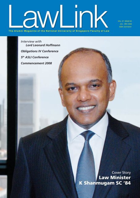 Law Minister K Shanmugam SC '84 - Faculty of Law