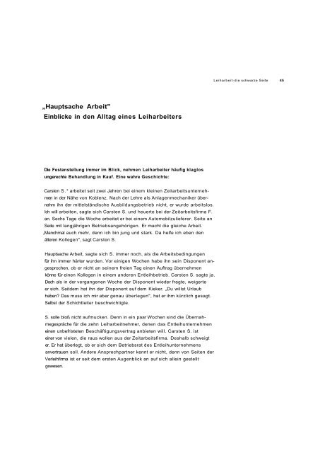 Schwarzbuch Leiharbeit - Antileiharbeits-Initiative Düsseldorf