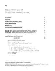 HP Campus STANDARD Release BD01 Contents Document AV ...