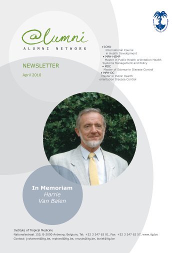 NEWSLETTER In Memoriam Harrie Van Balen - Itg.be