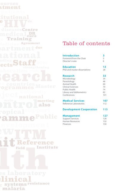 Table of contents - Itg