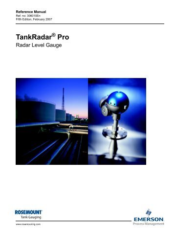 TankRadar Pro Reference Manual - Emerson Process Management