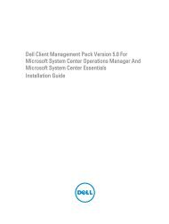 Dell Client Management Pack Version 5.0 For ... - Dell Support