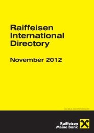 Raiffeisen International Directory November 2012