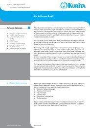 Download product sheet Reverse Osmosis - Kurita Europe GmbH