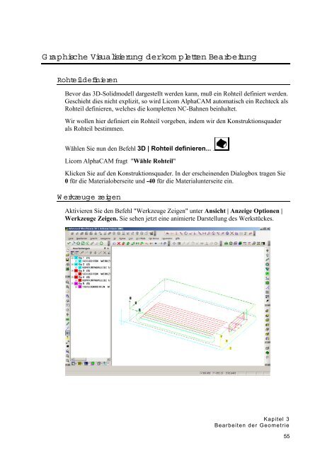 Kapitel 2 Erzeugen der Geometrie - AlphaCAM