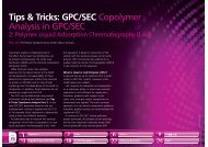 Tips & Tricks: GPC/SEC Copolymer Analysis in GPC/SEC - PSS