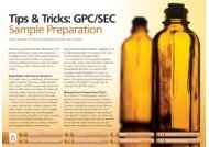 Tips & Tricks: GPC/SEC Sample Preparation - PSS