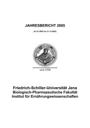 Jahresbericht 2005 - Apfel eV - Friedrich-Schiller-Universität Jena