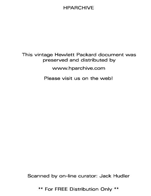 HP Hewlett Packard 436A 8481A 8482A 8483A 8484A 8485A 8487A Commercial Manuals 