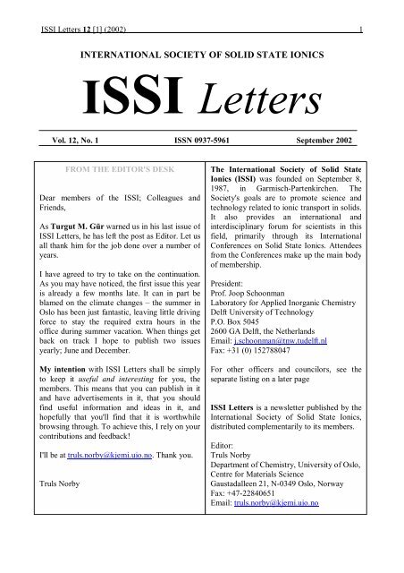 Issi Letters 12 1 Pdf The International Society For Solid State