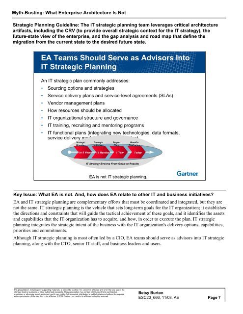 Myth-Busting: What Enterprise Architecture Is Not November 3-7 ...