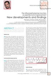 New developments and findings - CHIMICA OGGI/Chemistry Today