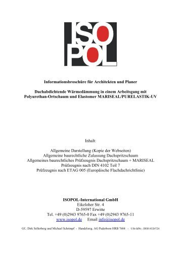 Informationsbroschüre für Architekten und Planer ... - Dachsanierung