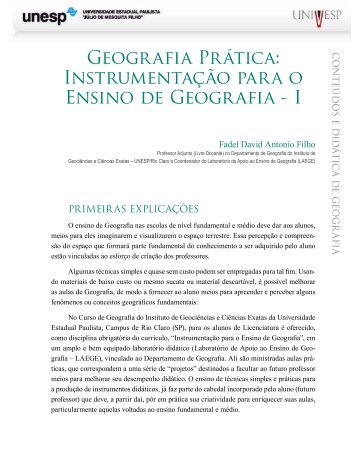 Geografia Prática: Instrumentação para o Ensino de Geografia - I