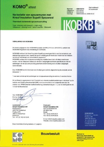 Komo attest Knauf supafil.pdf - ISO Protect