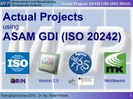 Actual Projects ASAM GDI (ISO 20242) - Automotive Testing Expo