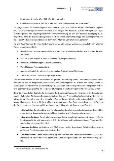 Nationale Demenzstrategien - Institut für Sozialforschung und ...