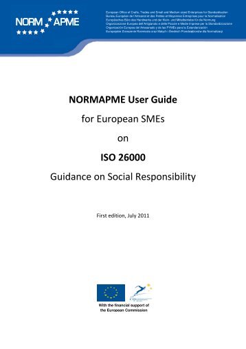 NORMAPME User Guide for European SMEs on ISO 26000 ...