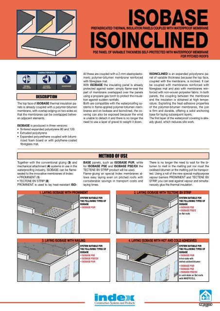 ISOBASE ISOINCLINED - Index S.p.A.
