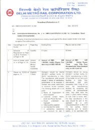 Amendment-2 dt 26.12.12 - Delhi Metro Rail Corporation