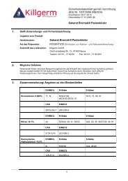 Paraffin Oil - Killgerm Chemicals Ltd