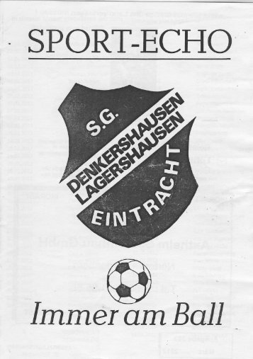 SPORT-ECHO - SG Eintracht Denkershausen/Lagershausen