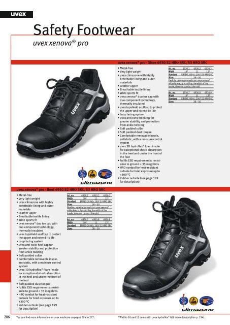 Safety Footwear Catalogue (PDF) - UVEX SAFETY