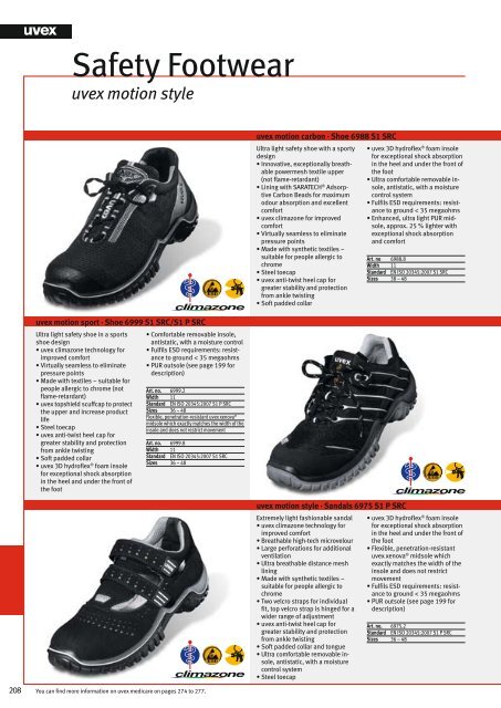 Safety Footwear Catalogue (PDF) - UVEX SAFETY