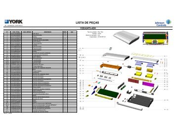 Lista de Peças / Vistas Explodidas - Piso Teto ... - Johnson Controls