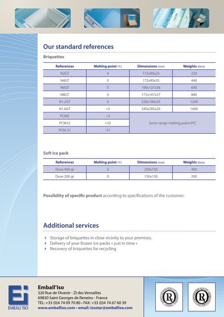 INSULATED SHIPPER Range - ISO POR GmbH