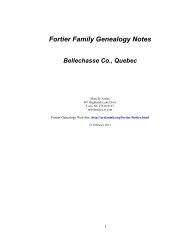 Fortier Family Genealogy Notes - Arslanmb.org