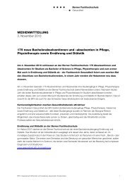 101103 Medienmitteilung BFH-WGS Diplomierungen-Gesundheit