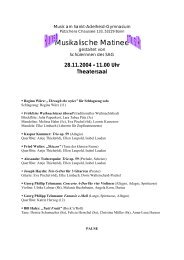 Musikalische Matinee - Sankt-Adelheid-Gymnasiums Bonn
