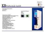 Prüftechnik GmbH - KB-Prüftechnik