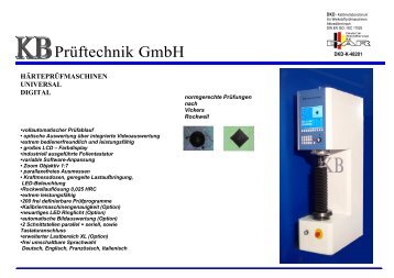 Prüftechnik GmbH - KB-Prüftechnik