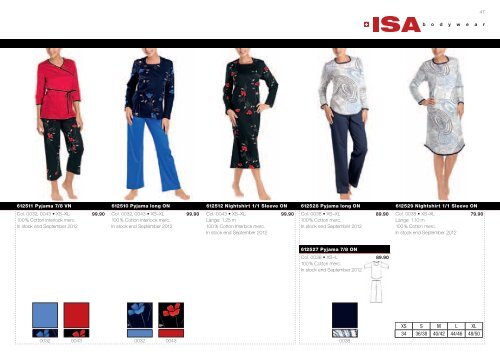 Autumn–Winter 2012/2013 - ISA Bodywear