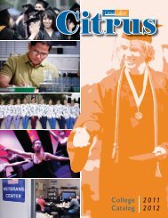 Citrus College Catalog 2011-2012 (ver. 06/21