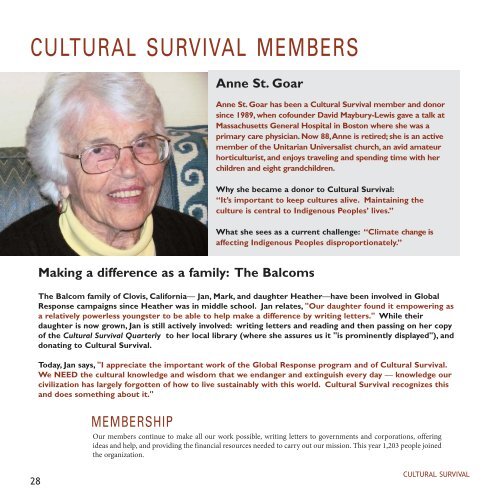 Annual Report 2010 - Cultural Survival