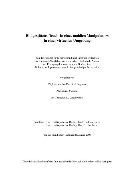 Thesis - RWTH Aachen University