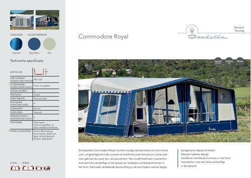 Klik hier voor de Isabella voortenten brochure - Gelderse Caravan ...