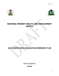 national primary health care development agency - Global Polio ...