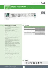 Electronic control gear units - BAGelectronics.com