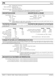 Fiche de l'essence IPE - Tropix - Cirad