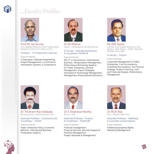 IPE Profile - Institute of Public Enterprise