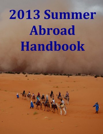 Summer Abroad Handbook - Yale University