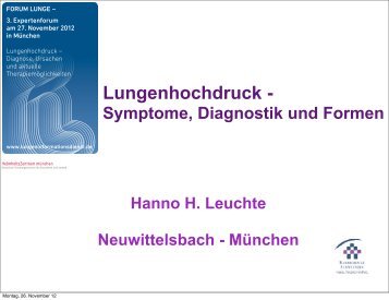 Lungenhochdruck - Symptome, Diagnostik und Formen