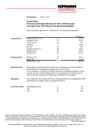 Industrielack Korrosionsschutzgrundierung für ... - Hoffmann Mineral