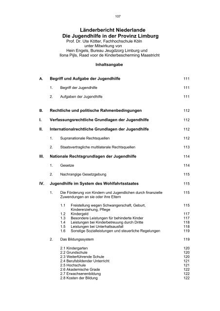 Vergleich der Jugendhilfesysteme - Landschaftsverband Rheinland