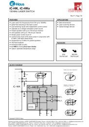 iC-HK, iC-HKB 155MHz Laser Switch (PDF - Laser Components